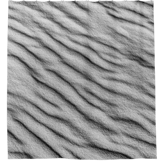Gray sand shower curtain (Front)