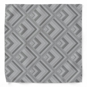 Gray scale pattern bandana