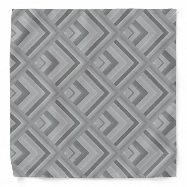 Gray scale pattern bandana (Front)