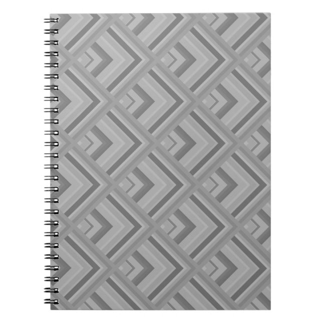 gray scale pattern notebook (Front)