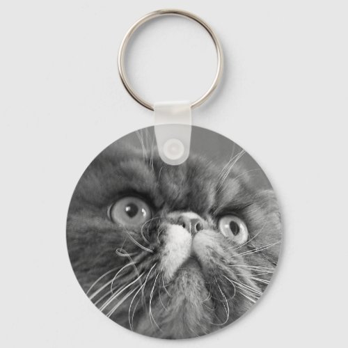 gray scale persian Keychain