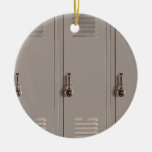 Gray School Lockers, High School Student Ceramic Ornament