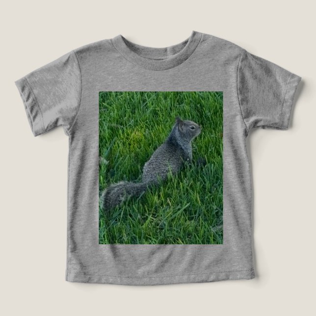 Gray Sciuniri (squirrel) on Toddler T-shirt (Design Front)
