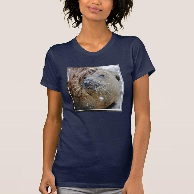 Gray Seal on Ice T-Shirt (Front)