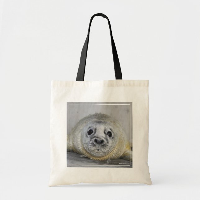 Gray Seal Pup Tote Bag (Front)