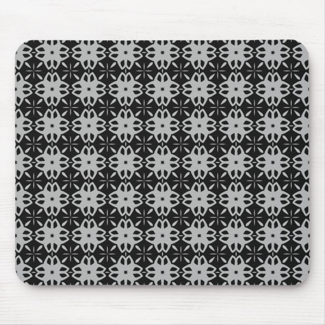 gray seamless pattern on mouse pad (Front)