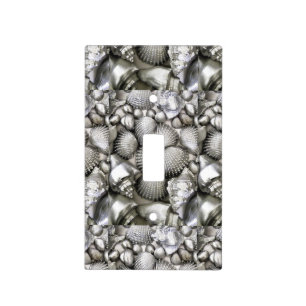 Gray Seashells_ Light Switch Cover