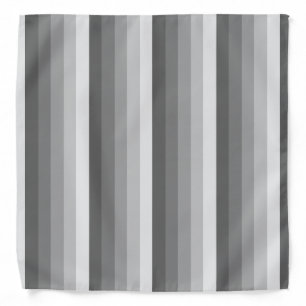 Gray shadow stripes bandana