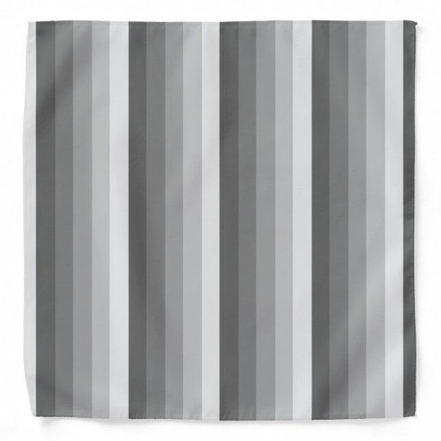 Gray shadow stripes bandana (Front)