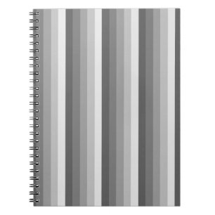 Gray shadow stripes notebook