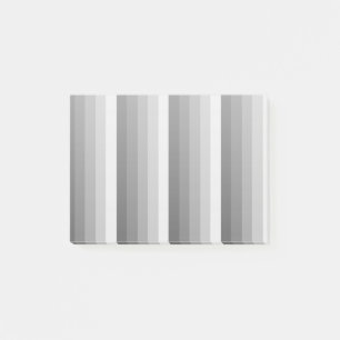 Gray shadow stripes post-it notes