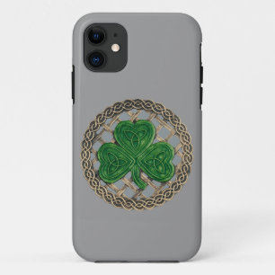 Gray Shamrock And Celtic Knots iPhone 5 Case
