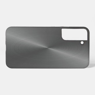 Gray shiny faux metal samsung galaxy case