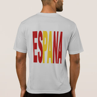 Gray short sleeve men's back T-shirt ESPANA