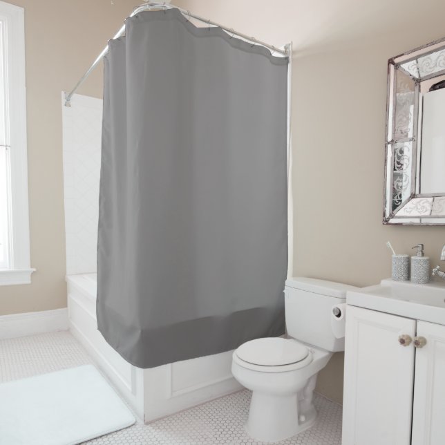 Gray Shower Curtain (In Situ)
