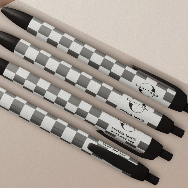 Gray & silver Business logo Company brand swag Pen (Creator Uploaded)