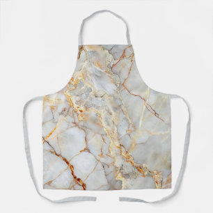Gray Silver Professional Marble Agate Glam  Apron