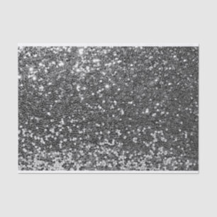 Gray Silver VIP Glitter Sparkly Sweet 16th Bride Tissue Paper