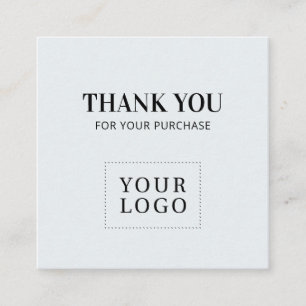 Gray Simple Modern Thank you Business Cards