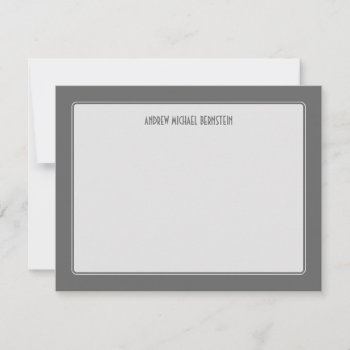 Gray Simple Note by mishpocha at Zazzle