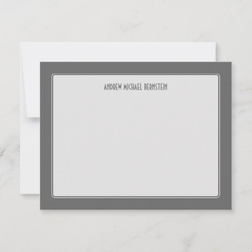 Gray Simple Note Invites