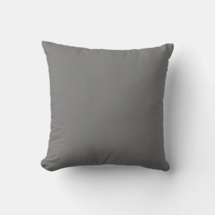 Gray Simple Solid Color Throw Pillow