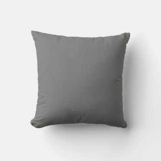 Gray Simple Solid Color Throw Pillow