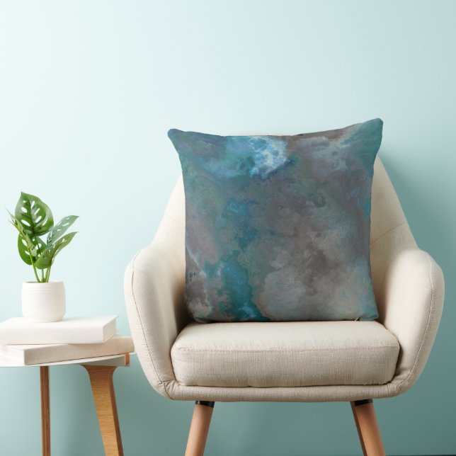 Gray Skies Throw Pillow (Chair)