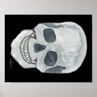 Gray Skull 11" x 8.5" Poster