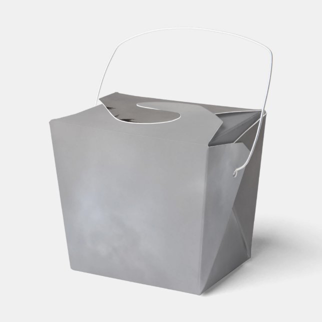 Gray Sky Take Out Favor Box (Front Side)