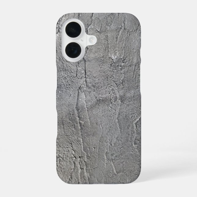 Gray Slate Rock Texture Iphone Case (Back)