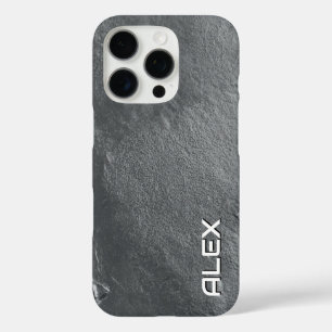 Gray Slate Texture iPhone Case