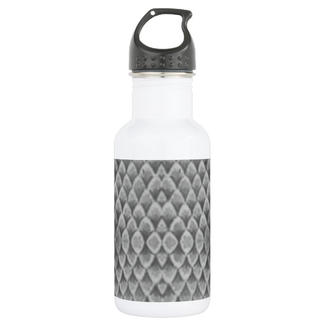 Gray Snakeskin Water Bottle (Front)
