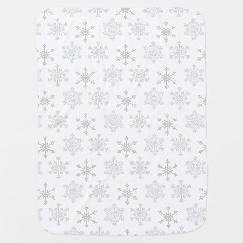 Gray Snowflake Blankets