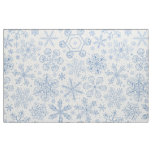 Gray Snowflakes on off white Fabric
