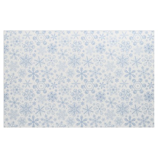 Gray Snowflakes on off white Fabric