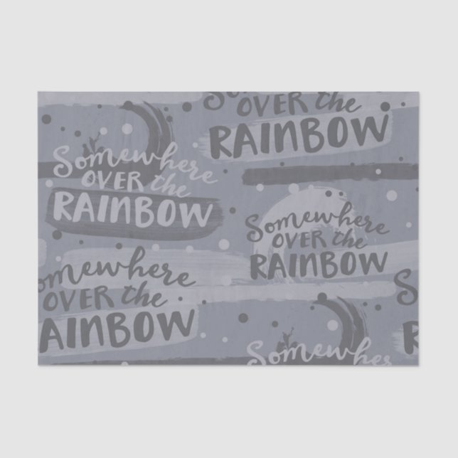 GRAY SOMEWHERE OVER THE RAINBOW TISSUE PAPER (Front)