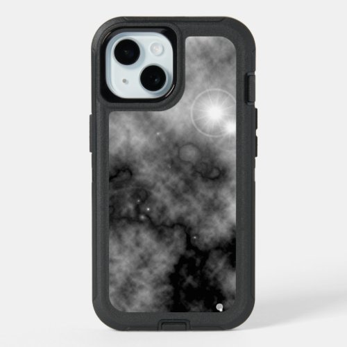 Gray Space Nebula and Supernova iPhone 15 Case