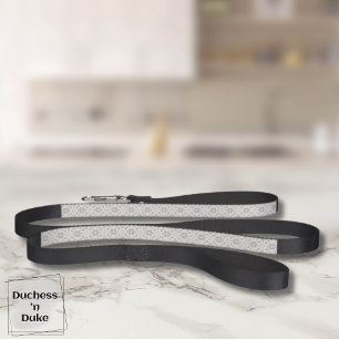 Gray Spanish Tile Pattern Dog Leash 