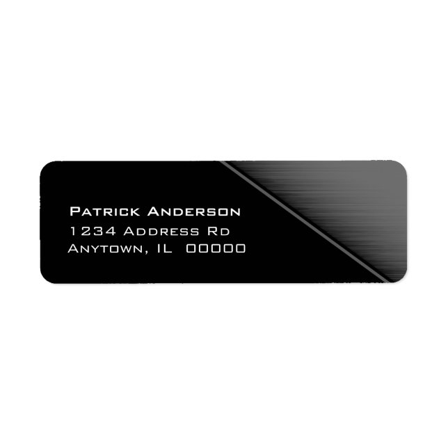 Gray Speed Texture Return Address Labels (Front)