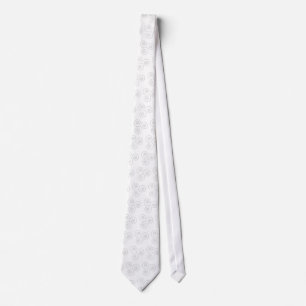 Gray Spiral of Life Neck Tie