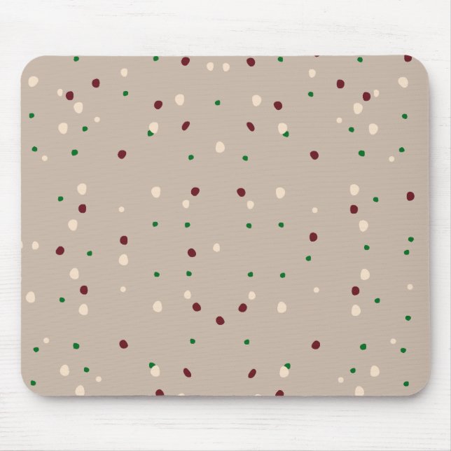 Gray Spots Pattern Mouse Pad (Front)