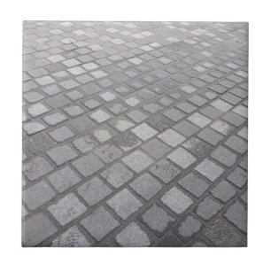 Gray Square Paving Background Ceramic Tile
