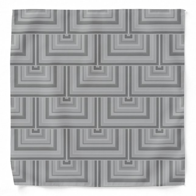 Gray square scales bandana (Front)
