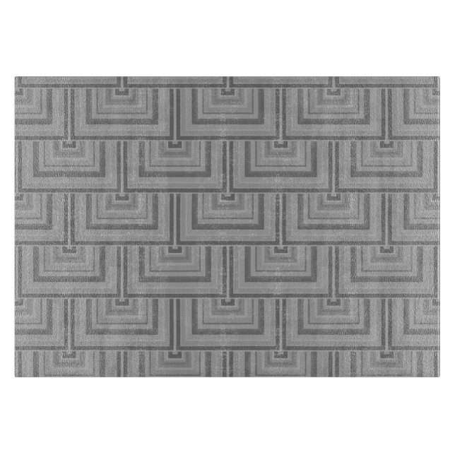 Gray square scales cutting board (Front)