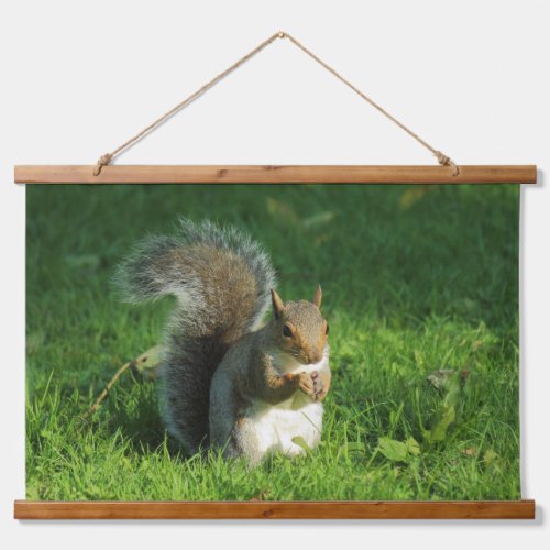 Gray Squirrel Bute Park Cardiff Hanging Tapestry