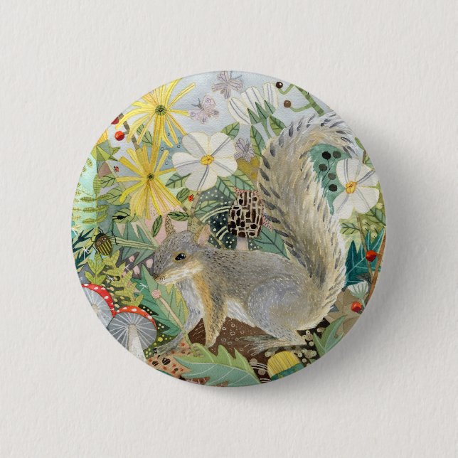 Gray Squirrel button (Front)