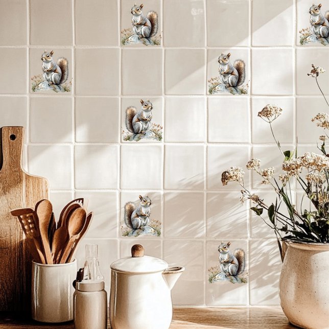 Gray Squirrel  Ceramic Tile (Creator Uploaded)
