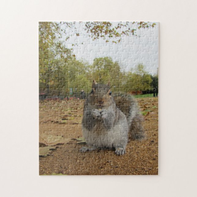 Gray Squirrel in Hyde Park Jigsaw Puzzle (Vertical)