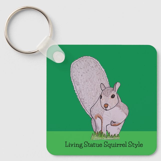 Gray Squirrel Keychain (Front)